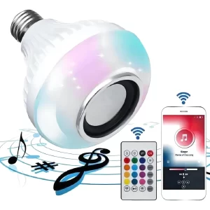 Bombillo Parlante USB con LED RGB y Control