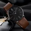 Reloj yazole 506 b/c marron