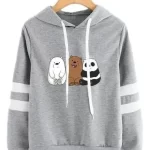 buso saco gris de escandalosos polar panda y pardo