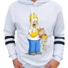 buso saco blanco de los simpson homero comiendo papas