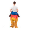 Disfraz de dinosaurio inflable montable adulto halloween