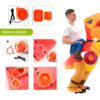 Disfraz de dinosaurio inflable montable adulto halloween