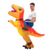 Disfraz de dinosaurio inflable montable adulto halloween