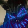 Máscara oso luz led neon halloween disfraz