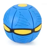 Pelota voladora frisbee flexible con luces color azul