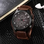 Reloj deportivo ktevi para hombre con correa de cuero