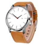 Reloj erket manilla de cuero diseno elegante hombre