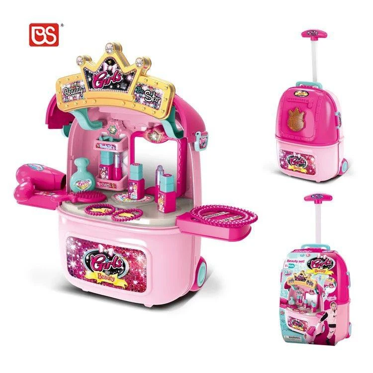 Girl Toys 3-7 Years Old Pretend Make Up Toys for Girls Princess Dress Up  Toys Set Suitcase Kids Gifts 24/30/34 Piece Set
