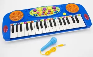 Organeta piano carita micrófono para niño juguete