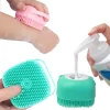 Combo mascotas cepillo de baño de silicona gafas 2