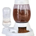 Comedero y Bebedero Dosificador Doble Uso para Perros y Gatos