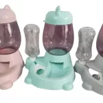 Comedero y Bebedero Dosificador Doble Uso para Perros y Gatos