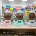 Comedero y Bebedero Dosificador Doble Uso para Perros y Gatos