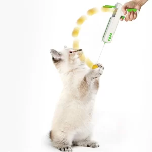 Juguete interactivo para gatos con pluma bola gato cana caza