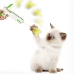 Juguete interactivo para gatos con pluma bola gato cana caza 4