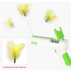 Juguete interactivo para gatos con pluma bola gato cana caza 5