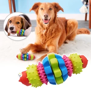 Juguete perros goma texturizado didáctico