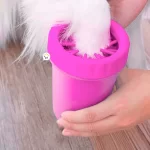 Limpiador patas perro cepillo limpieza portátil mascotas