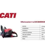 Motosierra Ducati 3-3 hp dcs5500r serie pro 1