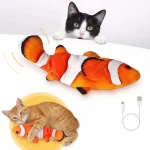 Pez juguete electrónico con movimiento para gatos