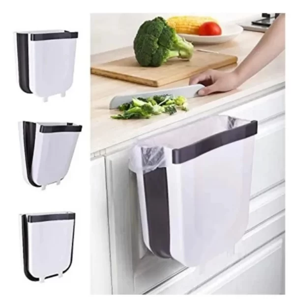 Basurero de cocina plegable y flexible