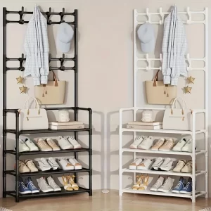 Organizador de zapatos y perchero-1