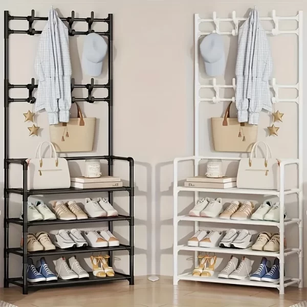 Organizador de zapatos y perchero-1