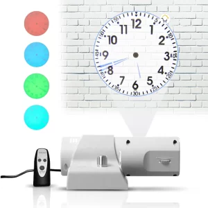 Reloj clásico de mesa proyector luz led
