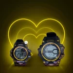 Reloj para parejas deportivo 2X1 estuche lovers collection dorado