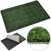 Tapete acostumbrador para mascotas con pasto sintético