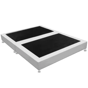 base de cama dividida color blanco