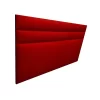 cabecero de cama entero silon color rojo