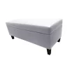 pie de cama con baúl classic color blanco