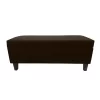 pie de cama con baúl classic color café