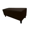 pie de cama con baúl classic color café