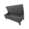 pie de cama con baúl classic color gris