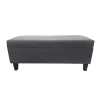 pie de cama con baúl classic color gris
