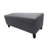 pie de cama con baúl classic color gris