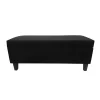 pie de cama con baúl classic color negro