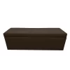 pie de cama con baúl nova color café