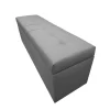 pie de cama con baúl nova color gris