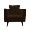 silla poltrona scandi color café