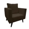 silla poltrona scandi color café