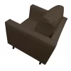 silla poltrona scandi color café