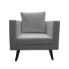 silla poltrona scandi color gris