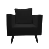 silla poltrona scandi color negro