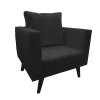silla poltrona scandi color negro