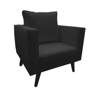 silla poltrona scandi color negro