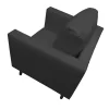 silla poltrona scandi color negro