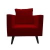 silla poltrona scandi color rojo